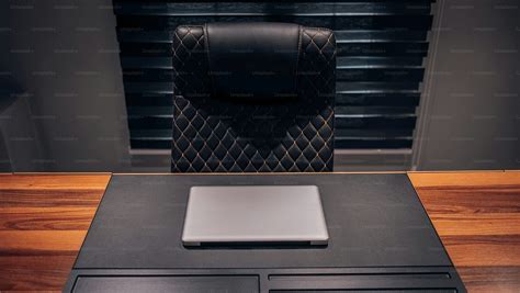 A Wooden Desk Topped With A Wooden Desk Top Photo Office Image On