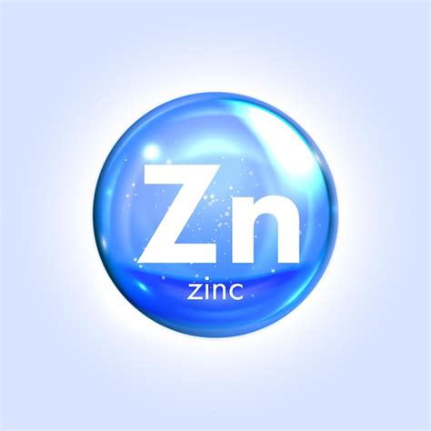 Premium Vector Zinc Mineral Blue Icon Vector 3d Drop Pill Capsule