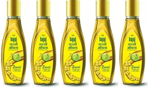 Bajaj Sarson Amla Hair Oil 34 Ml X Pack Of 5 Hair Oil Price In India