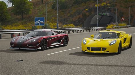 Forza Horizon Drag Race Hennessey Venom Gt Vs Koenigsegg Agera Rs