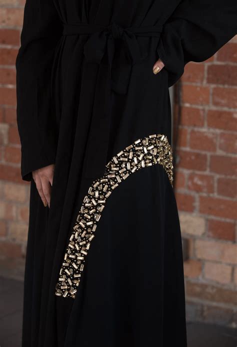 Gold Stone Abaya Ready To Dispatch Aaliya Collections Fashion