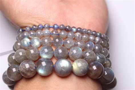 AAA Labradorite Bracelet In Natural Pearls 4 6 8 10 12 Mm 19 Etsy