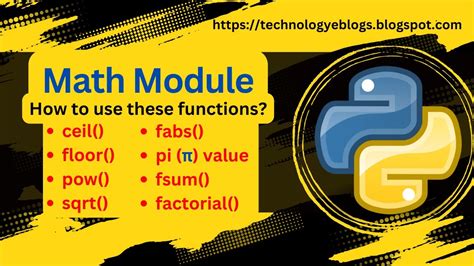 How To Use Python Math Module Solve Mathematical Problems In Python Python Maths