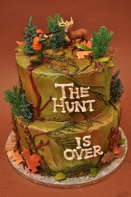 Bd43 Hunting Cake Deer Cakes Hunting Birthday Cakes