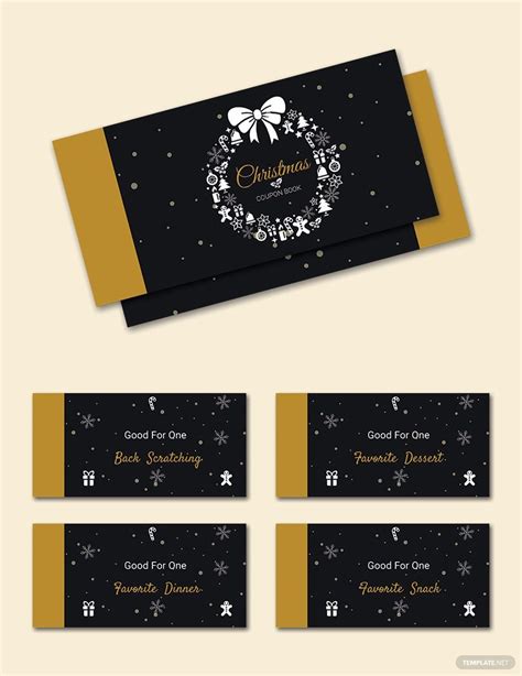 Vintage Christmas T Coupon Template In Psd Word Publisher Pages