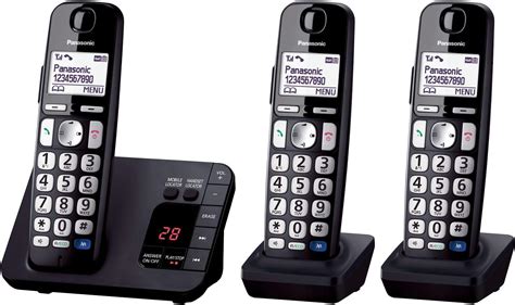 Panasonic Kx Tge Big Button Dect Cordless Telephone With Nuisance