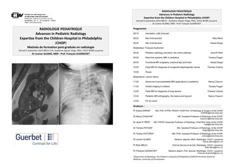 Pdf Radiologie Pediatrique Advances In Pediatric Radiology