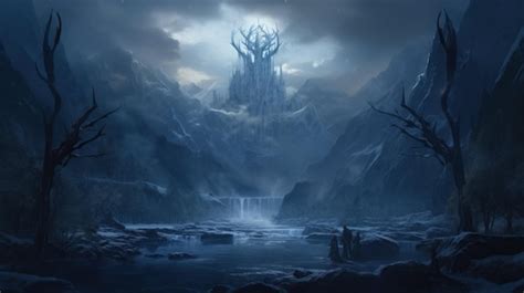 Premium AI Image | Jotunheim Realm of the Giants Of The Fantasy Norse Mythology And Viking ...