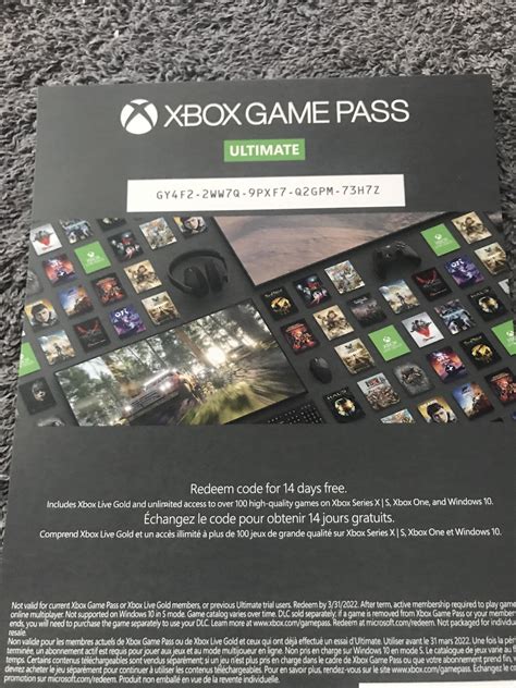 Free Xbox game pass code! : r/xbox