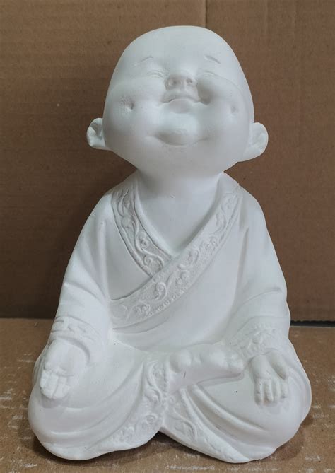 Buda Imagem Buda Monge Escultura Em Gesso Cru Modelo Novo No Elo