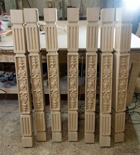 Столбы деревянные для лестницы - купить в Get-Wood. Цена, фото