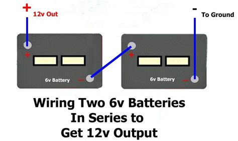 Diagram How To Hook Two V Batteries To Yield V Battery