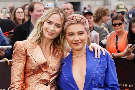 Emily Blunt And Florence Pugh At The Oppenheimer London Photo Call