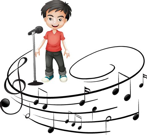 Child Singer Cartoon Illustration Stock Vector Colourbox ...