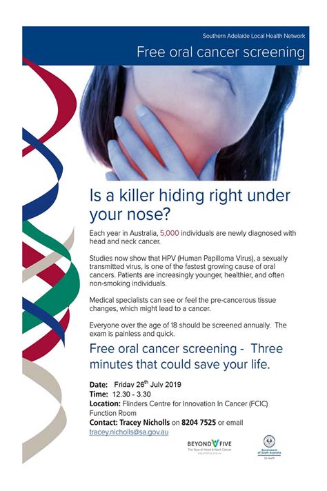 Free Oral Cancer Screening Blog Adelaide Ent Surgery