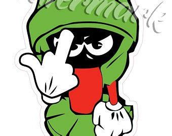 Marvin The Martian Sticker Etsy Marvin The Martian The Martian Marvin