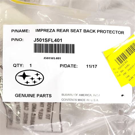 2019 2023 Subaru Forester Rear Seat Back Protector 44 Off