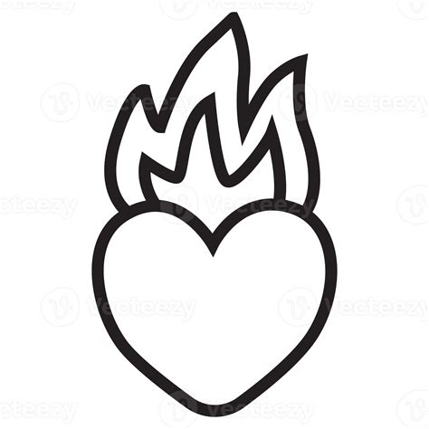 Love And Fire Icon Transparent Background 35008920 Png