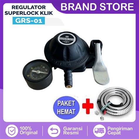 Jual REGULATOR SUPERLOCK GASCOMP REGULATOR LPG GAS GRS 01 Shopee