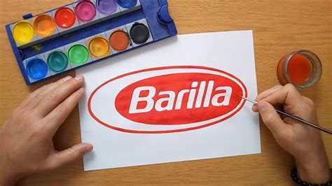 How To Draw The Barilla Logo Come Disegnare Il Logo Di Barilla Youtube