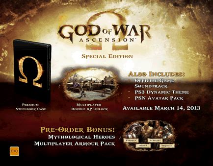 God Of War Ascension Special And Collectors Editions Detailed Capsule