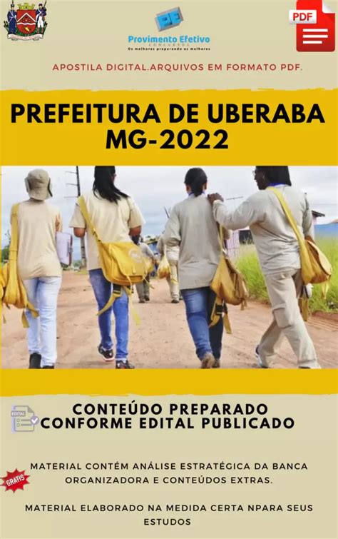 Provimento Efetivo Concursos Apostila Prefeitura Uberaba Mg Agente