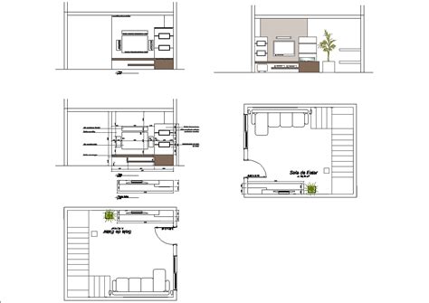 Mobiliario Sala De Estar En AutoCAD Descargar CAD Gratis 122 87 KB