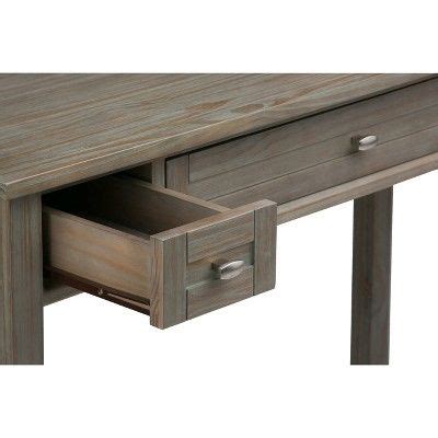 48 Norfolk Solid Wood Desk Distressed Gray WyndenHall Solid Wood