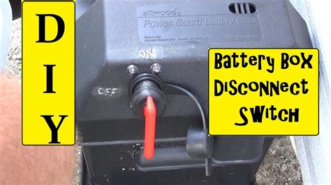 Rv Battery Disconnect Switch Installation