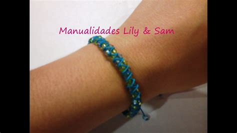 Cómo Hacer una PULSERA MACRAMÉ con piedras entrelazadas Paso a Paso