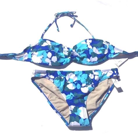 Gap Swim Gap Body Piece Bikini Set Bandeau Top Bottom Poshmark