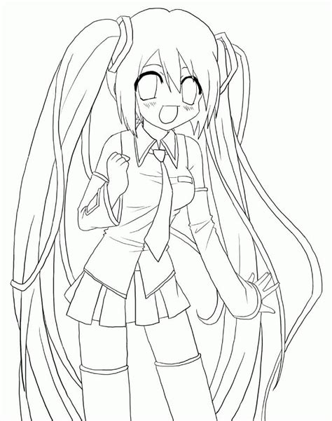 Tô Màu Hatsune Miku Xinh Đẹp Trang Tô Màu Cho Bé