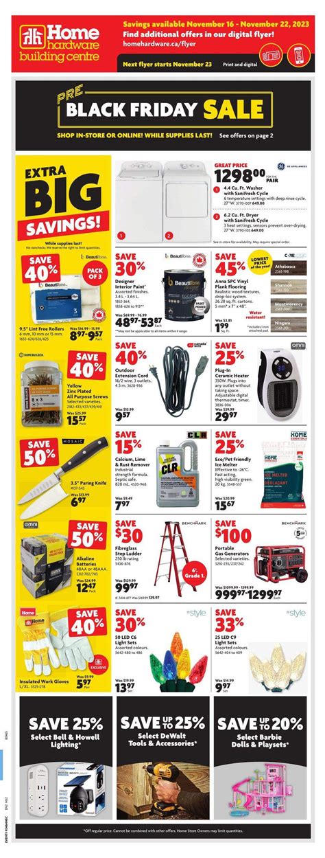 Home Hardware Building Centre Atlantic Flyer November To