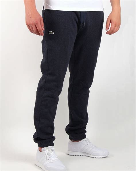 Lacoste Fleece Trackpants Navy Marl Tracksuit Bottoms Sport Mens