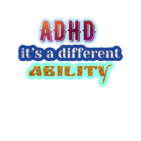 Adhd Psychology Quote Gradient Lettering 13209194 Png