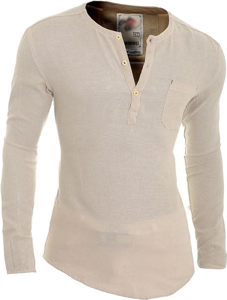 Men S Casual V Neck Canvas Shirt Henley Summer Cotton Slim Fit