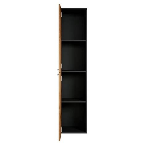 Armoire De Rangement De Venus Hauteur 160cm Noir Chene Meuble De