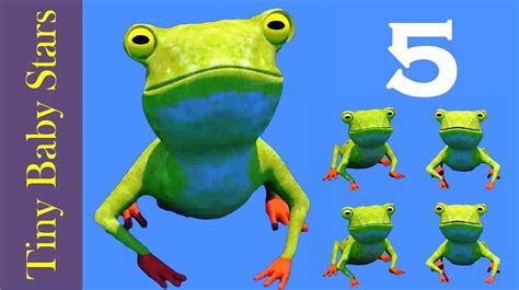 Five Little Speckled Frogs Nursery Rhymes Counting Song In Hd From