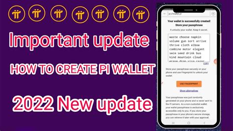 How To Create Pi Network Wallet Passphrase Pi Network New Update 2022