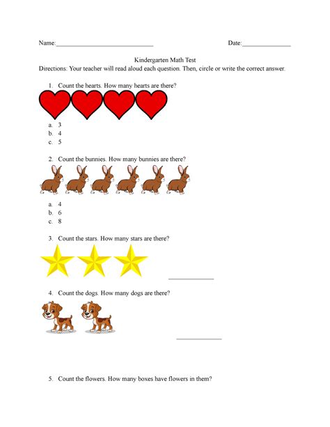 Kindergarten Assessment Worksheets Superstar Worksheets Worksheets