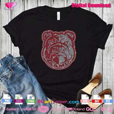 lllᐅ Alabama AAMU University New Mascot Rhinestone SVG - bling