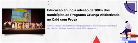 Educação Anuncia Adesão De 100 Dos Municípios Ao Programa Criança