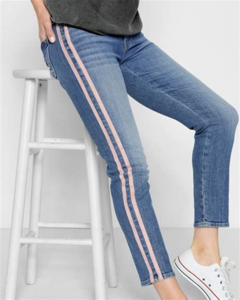 Jeans With Pink Stripe Atelier Yuwaciaojp