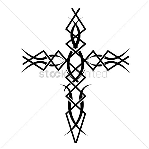 Tribal Cross Vector At Collection Of Tribal Cross