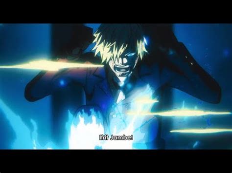 Sanji Combine His Exoskeleton And Armanent Haki And Creats Blue Flame