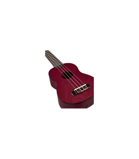 Ukulele Soprano Harley Benton Uk Stain Ash Burgundy