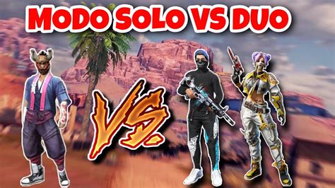 Como PONER El MODO SOLO VS DUO En Free Fire YouTube