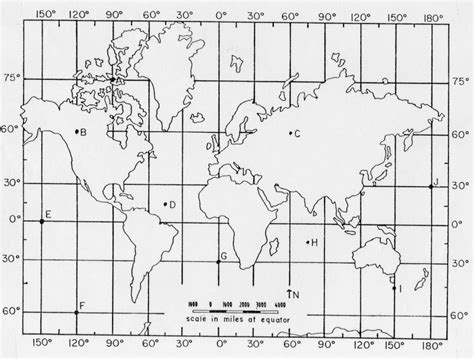 latitude and longitude practice map