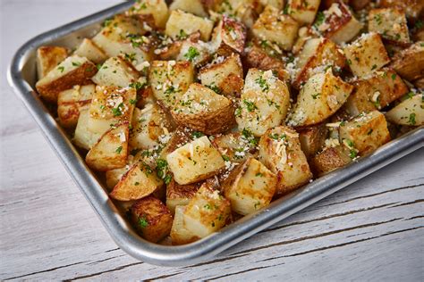 Garlic Parmesan Roasted Russet Potatoes Farmers Promise