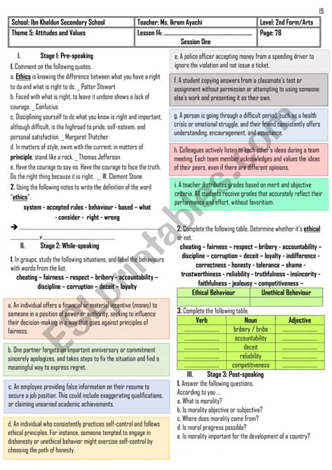 2nd Form Lesson N 14 Why I Had To Leave My Job Two 1 Hour